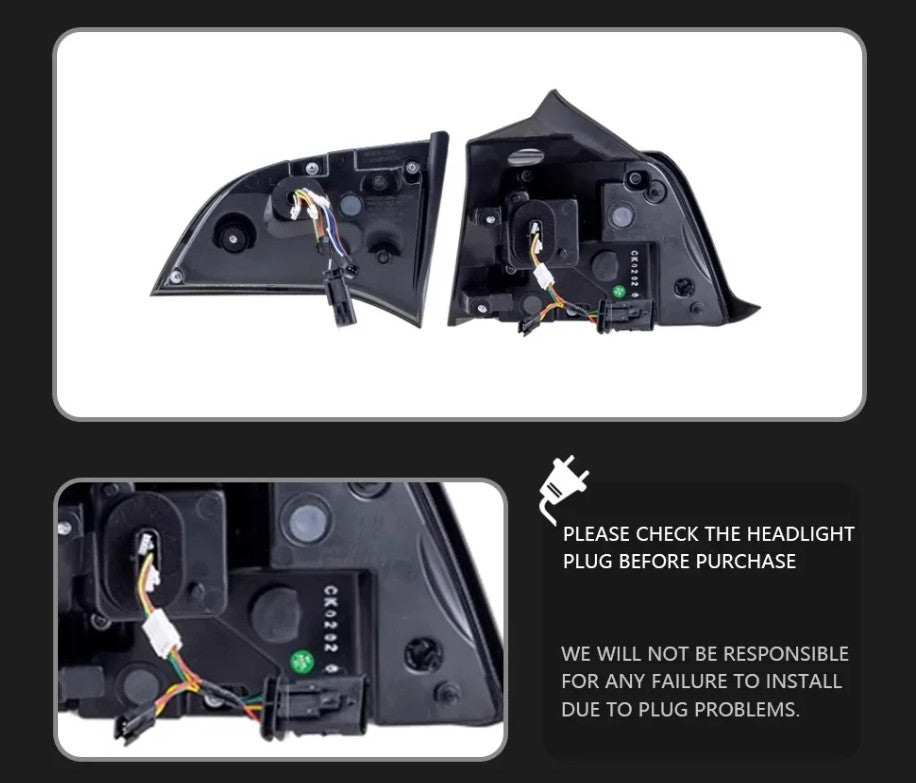 TYPY Pair Tesla Model 3 Y LED DOT MATRIX Stop TEXT Dynam Rear Lights Tail LHD