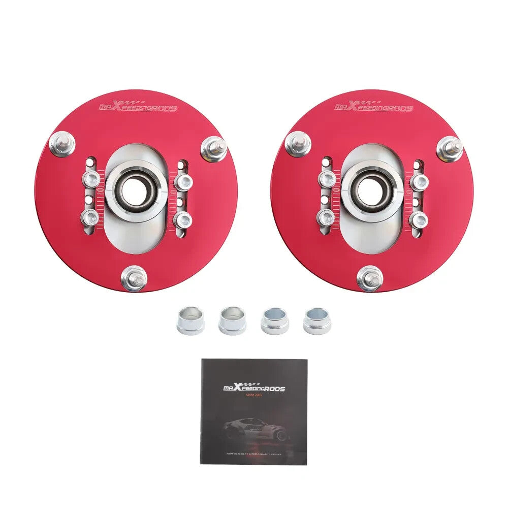 MXPR BMW E46 318 325i 325is M3 Coilover Kit Adjustable Camber Plates Pillow