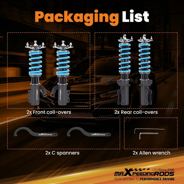 MXPR Pro Performance Lowering Coilovers Suspension Toyota Celica GT GTS FWD