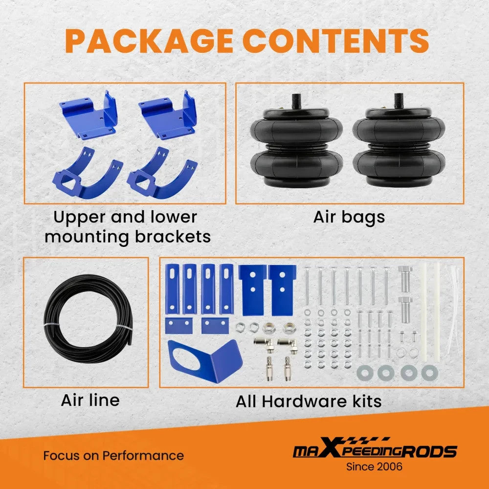 MXPR Rear Air Helper Spring Suspension Kit Toyota Tacoma 2WD 4WD 05-23