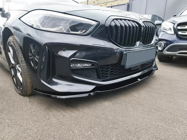 Motordrome Design Front Bumper Splitter BMW 1 Series F40 M-Pack Black Gloss