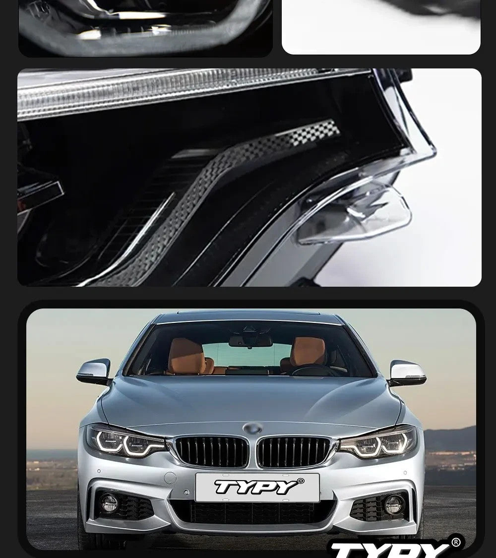 TYPY Pair 13-19 BMW 4 Series F32 F36 LED DRL Dynamic Headlights LHD