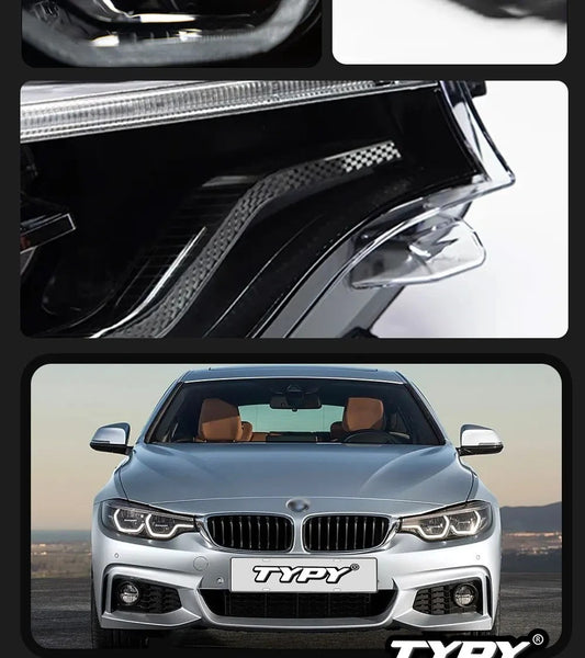 TYPY Pair 13-19 BMW 4 Series F32 F36 LED DRL Dynamic Headlights LHD