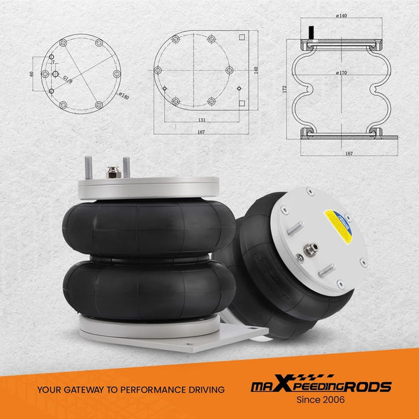 MXPR Air Suspension Compressor Kit Vauxhall Movano Renault Master 10-24 4ton