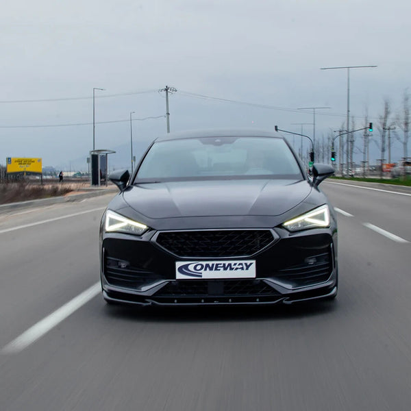 OW Front Bumper Splitter CUPRA Leon 20-24 ABE TUV ABS Gloss Black