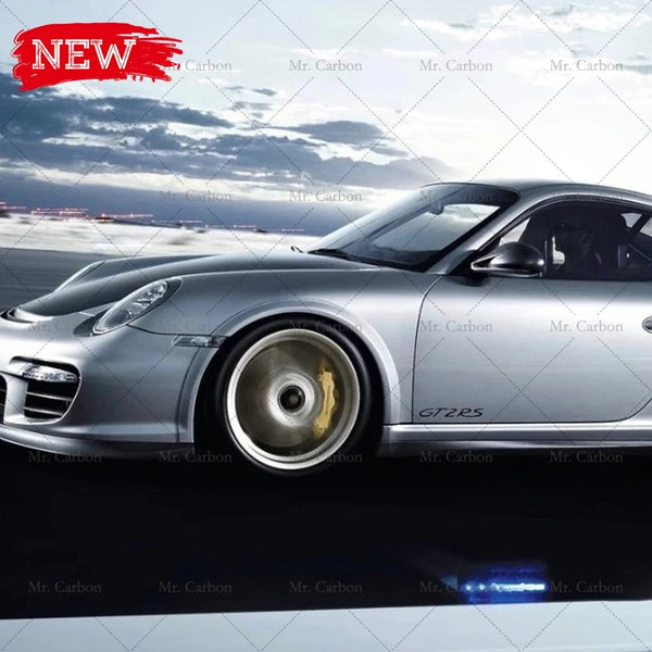 PORSCHE 997 GT3 RS STYLE Wide Front Arch Fender Flares Extensions FRP Unpainted