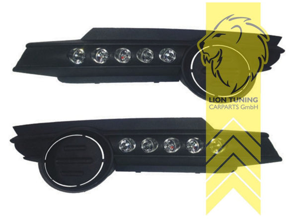 LT LED DRL Lightbar front bumper fog daytime lights for Opel Vauxhall Corsa D