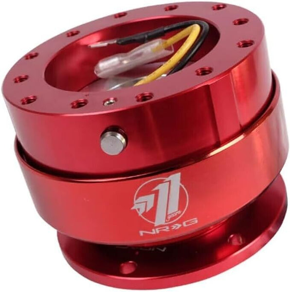 NRG Innovations SRK-100BK RED Forged Quick Release Steering Wheel Boss Hub Universal