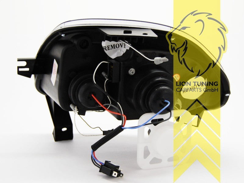 LT LED DRL Lightbar Headlights Renault Clio B chrome BB CB LB S 98-01 LHD