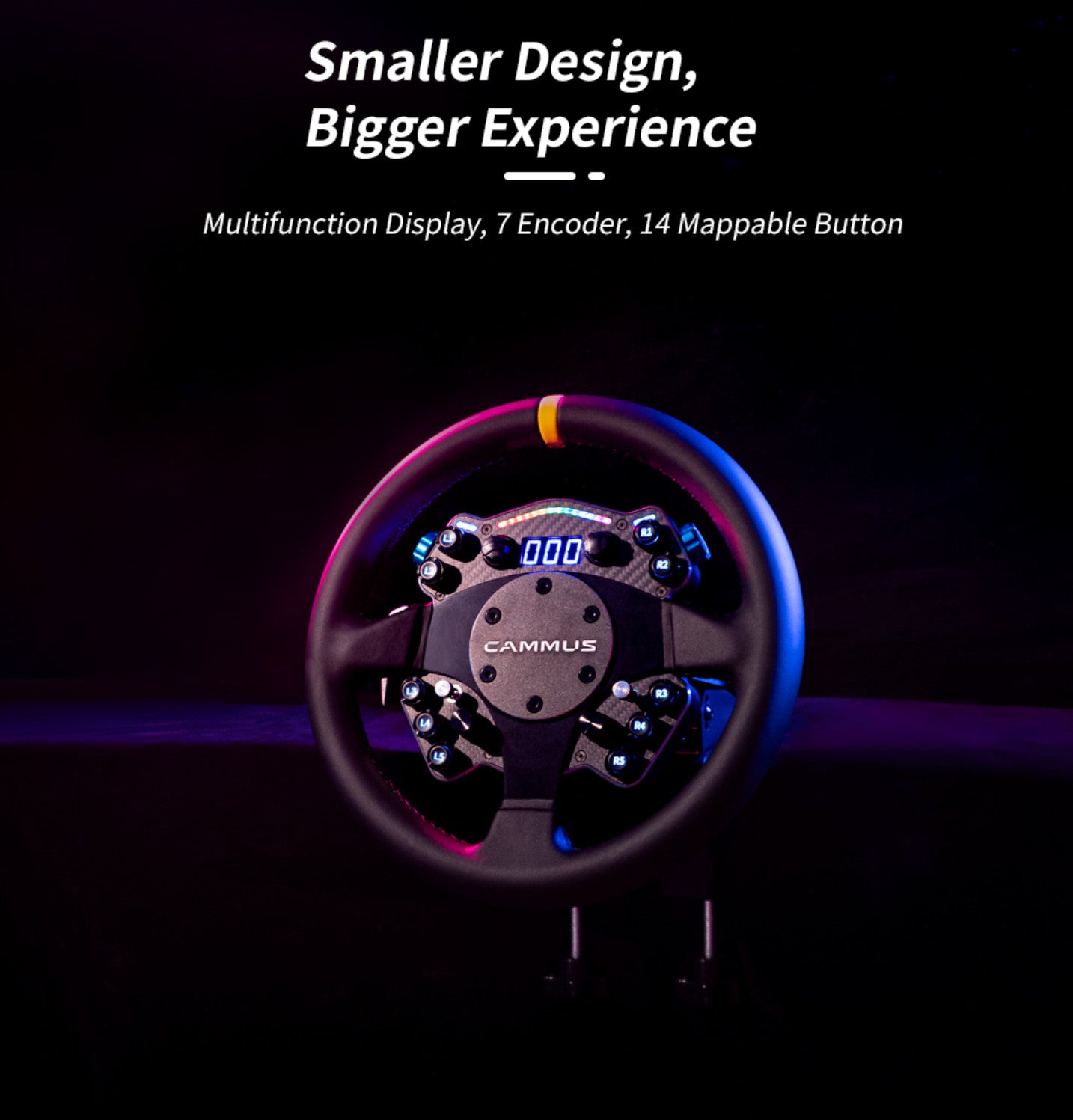 UK Ex-Demo / Un-Boxed As New CAMMUS C12 Steering Wheel + CS5 Mount + CP5 Pedals Racing Sim Hardware