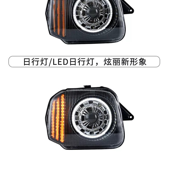 AKD Pair LED DRL Lightbar Projector Headlights 2007-2017 Jimny Bi Xenon LHD