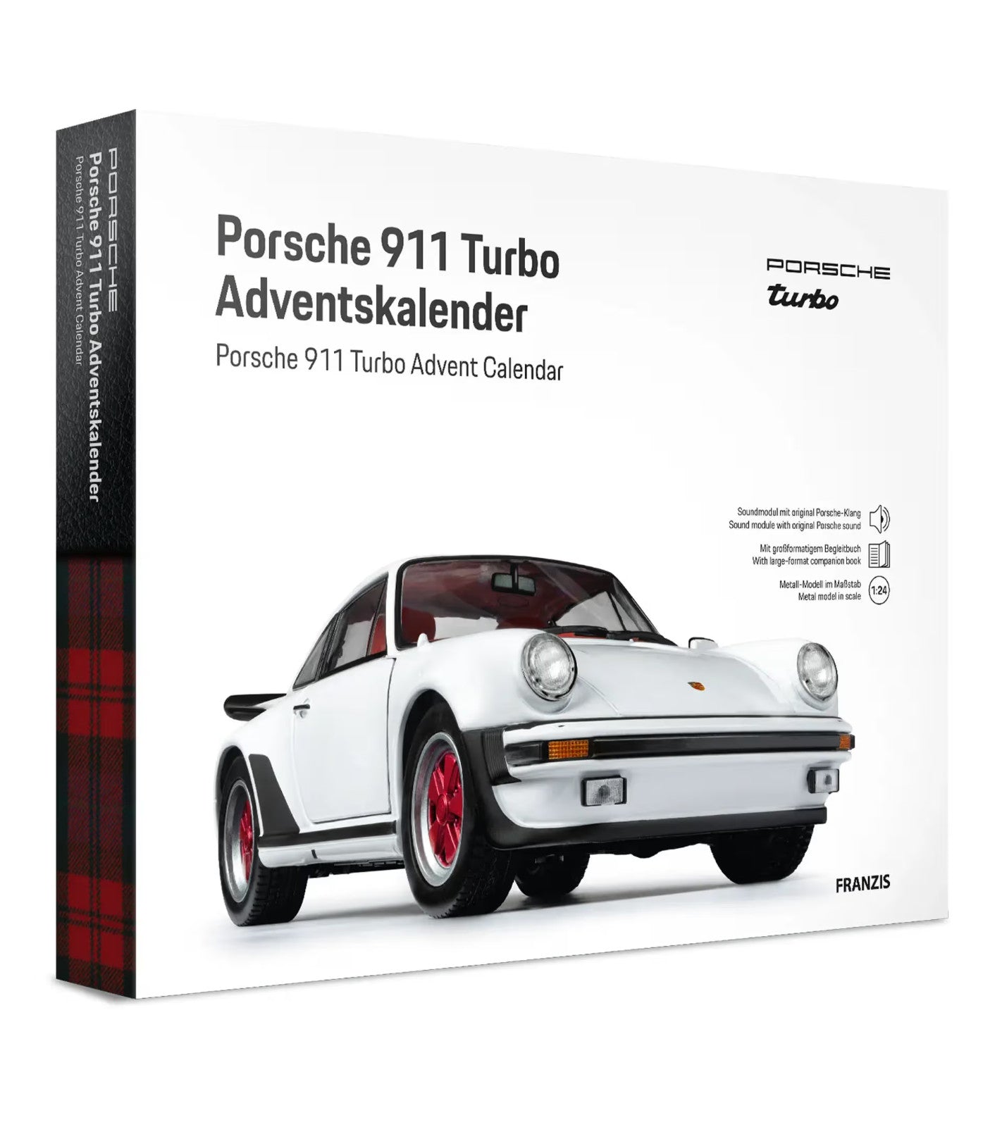 FRANZIS Porsche 911 Turbo Collectable Advent Calendar Your Own Desk Model Kit