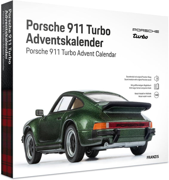 FRANZIS Porsche 911 Turbo Collectable Advent Calendar Your Own Desk Model Kit