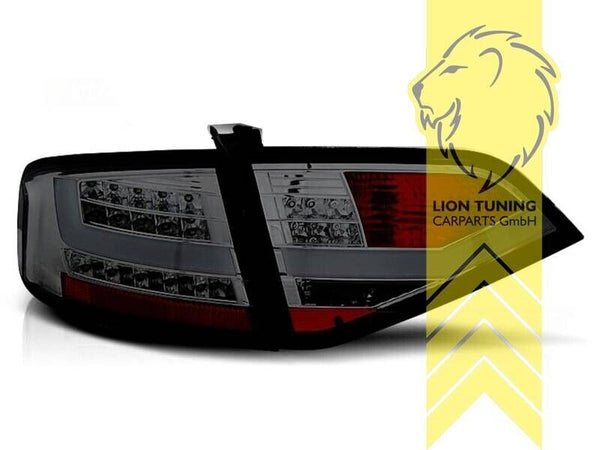 LT LED DRL Lightbar Rear Lights Tail Audi A4 B8 8K Limo black smoke 07-11 LHD