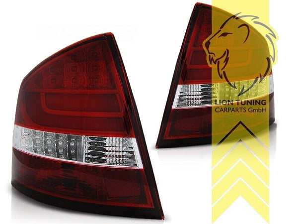 LT Set LED REAR LIGHTS LAMPS TAIL Skoda Octavia 2 MK2 1Z 1Z3 04-13 Limo red LHD