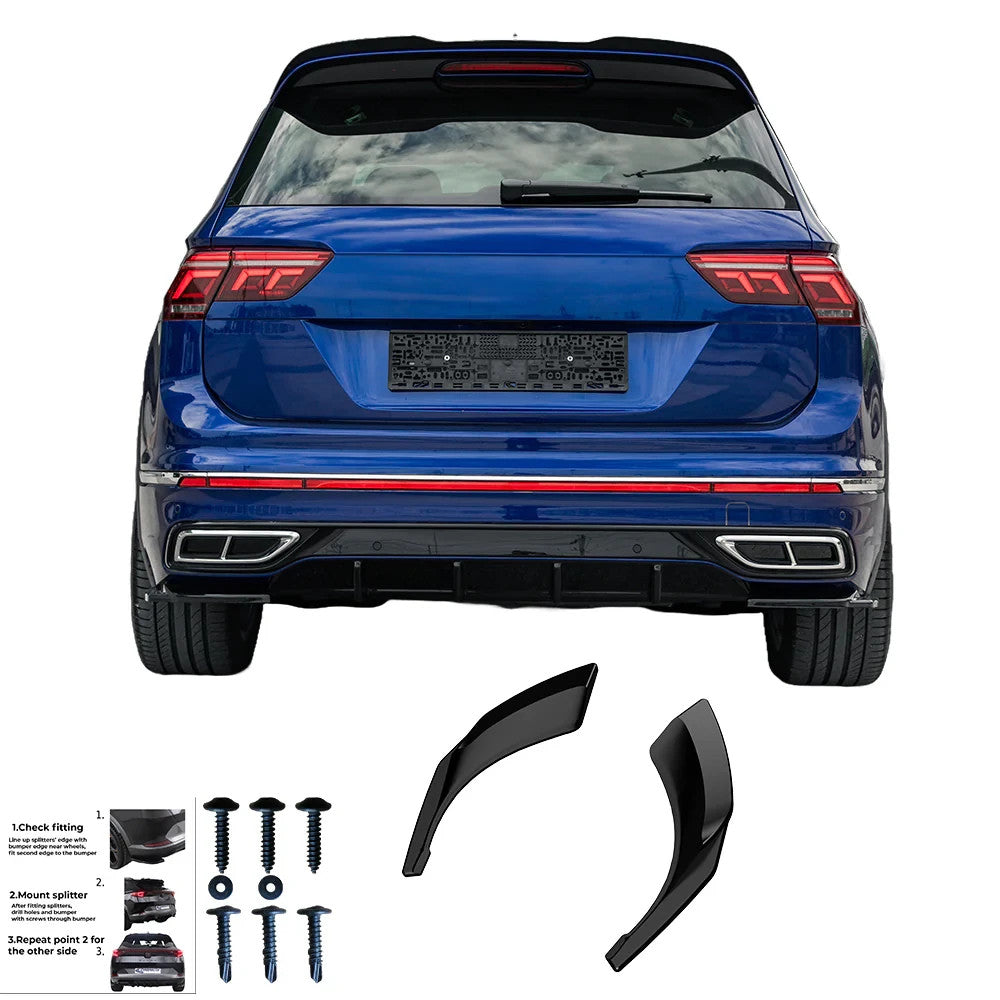 OW Body Body Styling Kit ABS Black Gloss VW Tiguan R-Line Mk2 Facelift 20-24