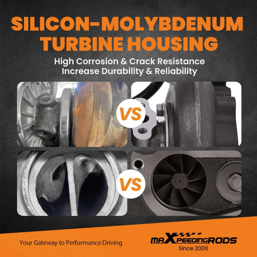 MXPR Billet Compressor Wheel Street Universal Turbocharger Perfect for 4 & 6 CYL 1.5 - 2.5