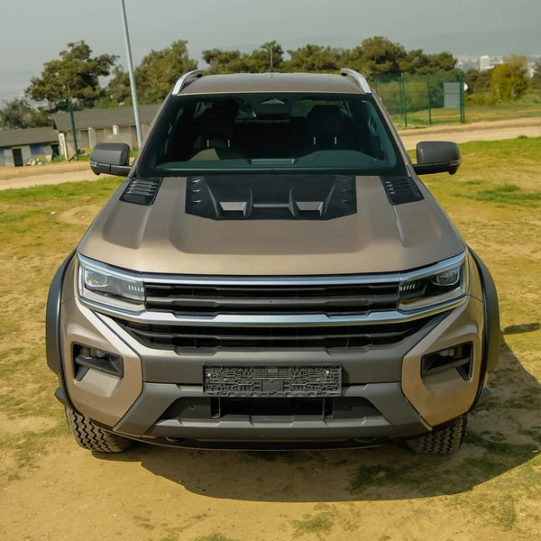 OW Bonnet Scoop Vent Grille VW Amarok 2022+ HD Body Styling Matte Black