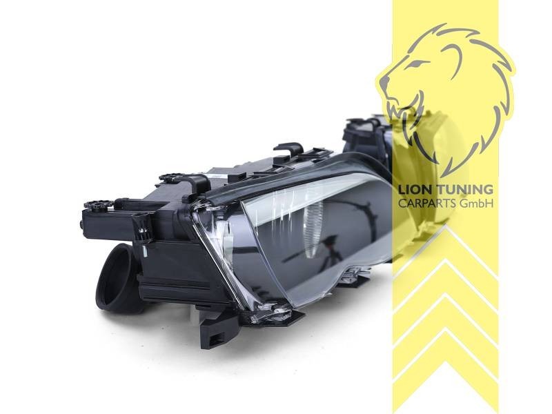 LT Halogen Halo Headlights Headlamps BMW E46 Sedan Touring Facelift black LHD