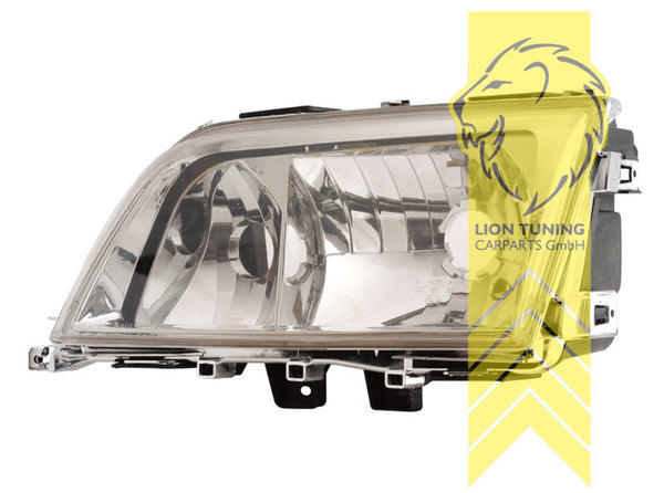 LT Halogen Halo Headlights W202 Limo S202 T-Model C-Class Chrome LHD