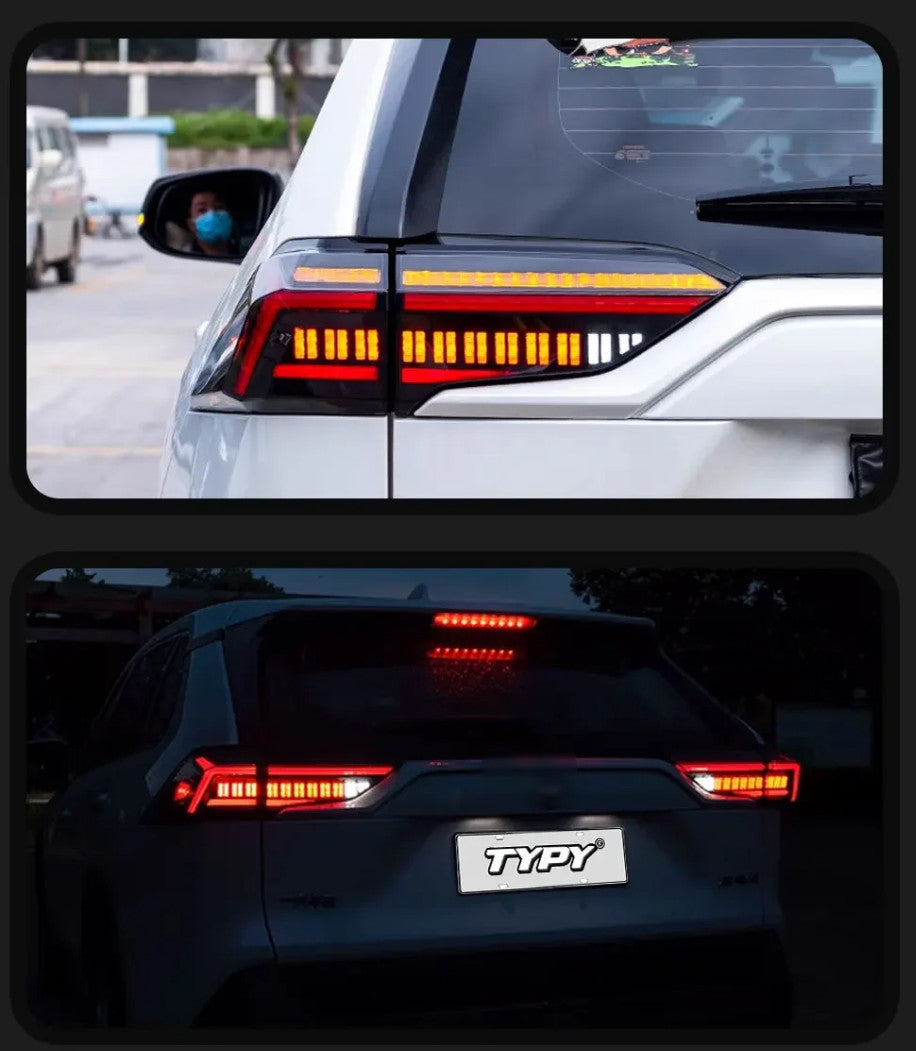 TYPY Pair LED Toyota RAV4 20-24 Dynamic Rear Lights Dynamic Tail Lamps LHD