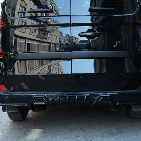 OW Rear Diffusor Diffuser VW Transporter T7 24+ Transit Custom 2 ABS Gloss Black