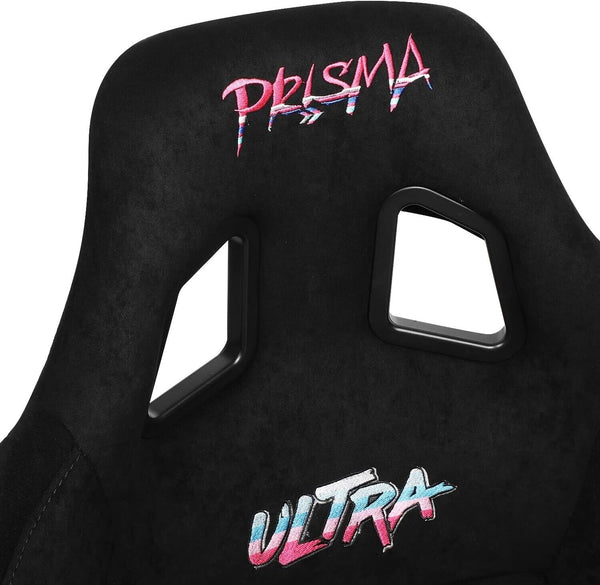 UK STOCK NRG PRISMA ULTRA x1 Universal Sports Bucket Seat Black Alcantara Fibreglass Back Metal Flake LARGE