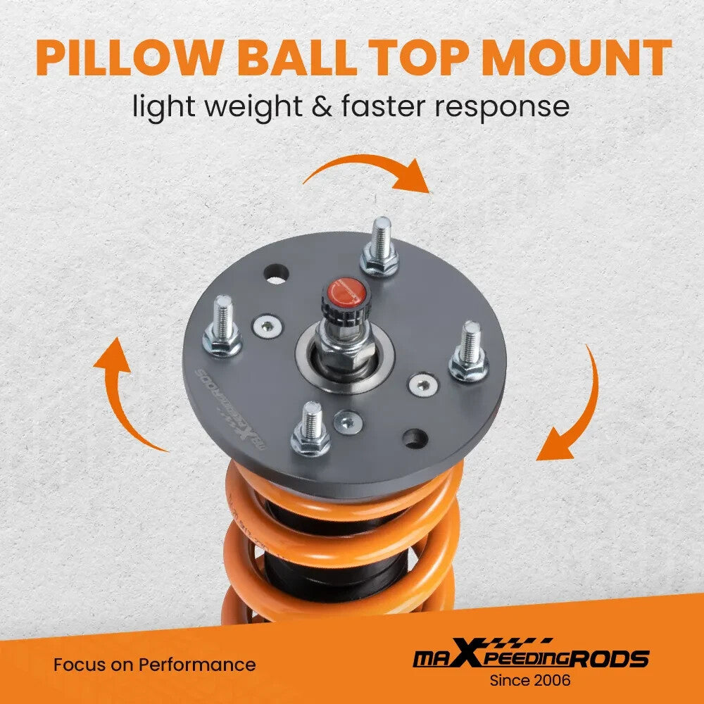 MXPR Adjustable Lowering Coilovers Jaguar XF X250 07-15 Front Fork Saloon