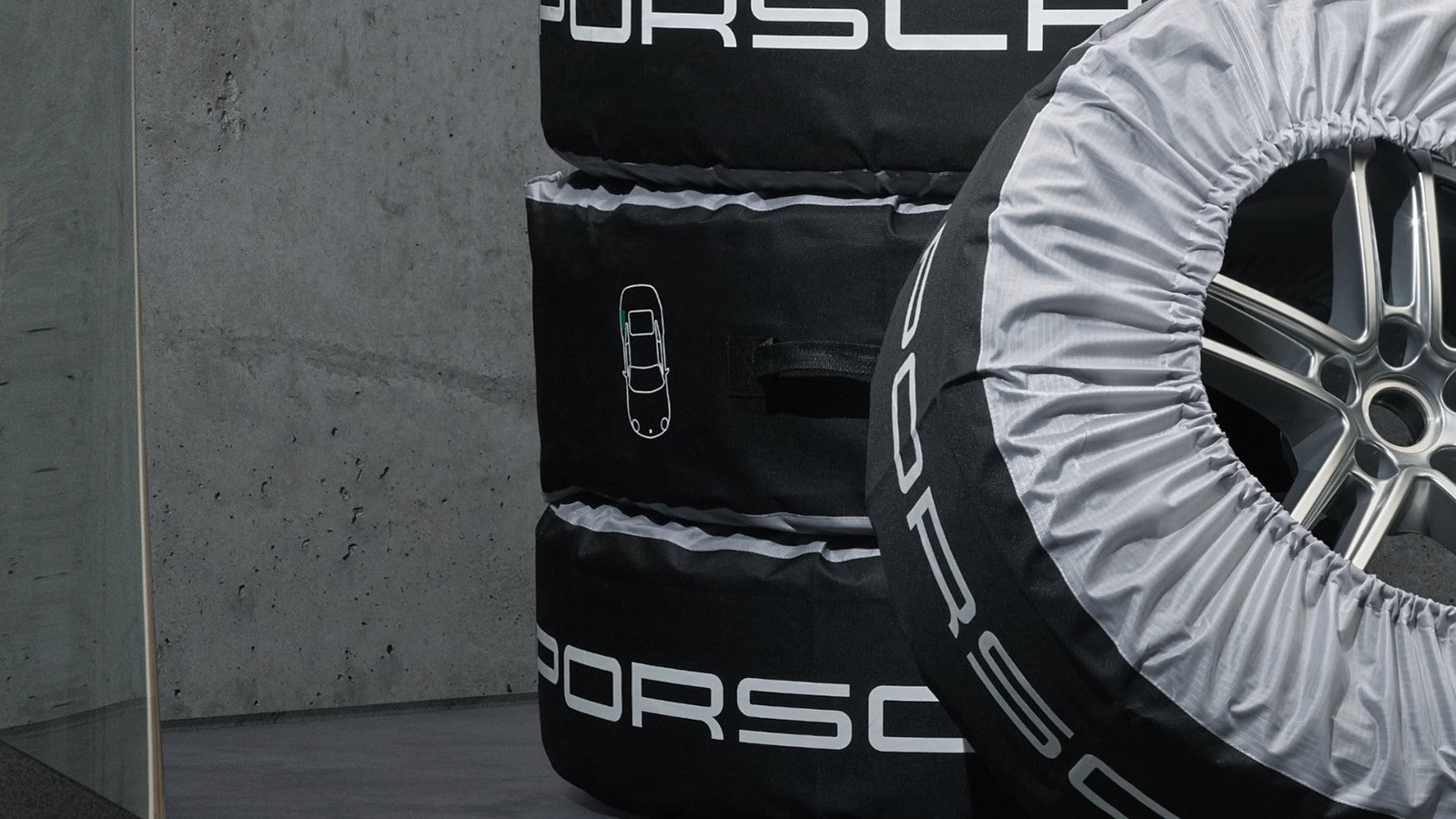 Genuine Porsche Tyre carry bags x4 Wheel Set - L or XXL Boxster Cayman 911 SUV