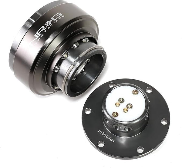 NRG Innovations SRK-200BK Gun Metal Quick Release Steering Wheel Boss Hub Univ
