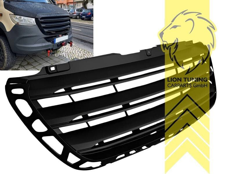 LT Grille front radiator bumper Mercedes Sprinter W907 W910 18+ black matte