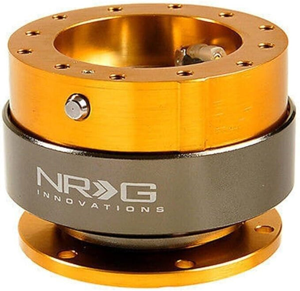 NRG Innovations SRK-200BK 2.0 GOLD Quick Release Steering Wheel Boss Hub Univ