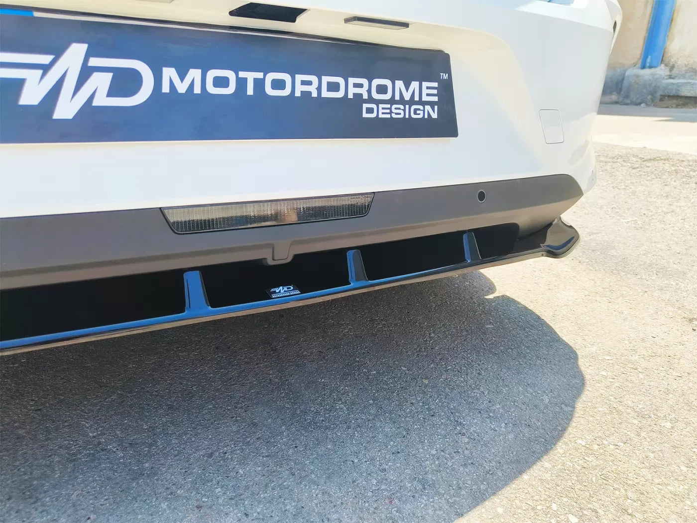 Motordrome Rear Bumper Splitter Diffsor Opel Astra L 21+ Hatchback Black Gloss