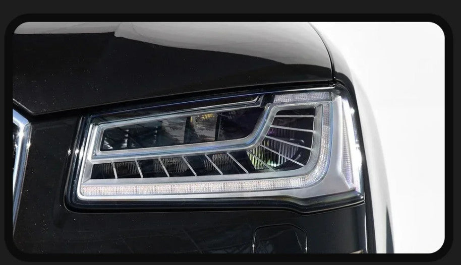 TYPY Pair Audi A8 2012-2017 LED DRL Headlights Clear LHD