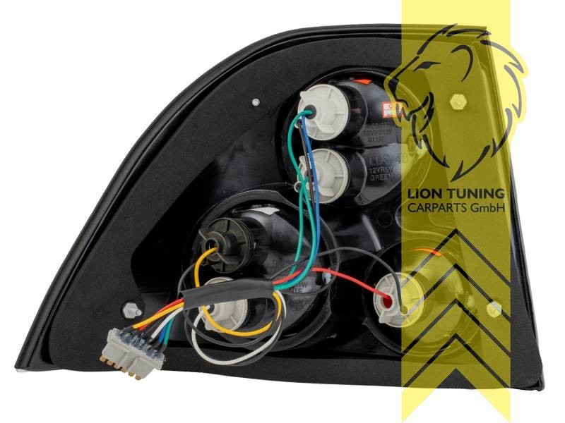 LT Pair Halogen Rear lights Tail Lamps Opel Vectra B sedan 36 95-98 black LHD