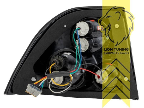 LT Pair Halogen Rear lights Tail Lamps Opel Vectra B sedan 36 95-98 black LHD