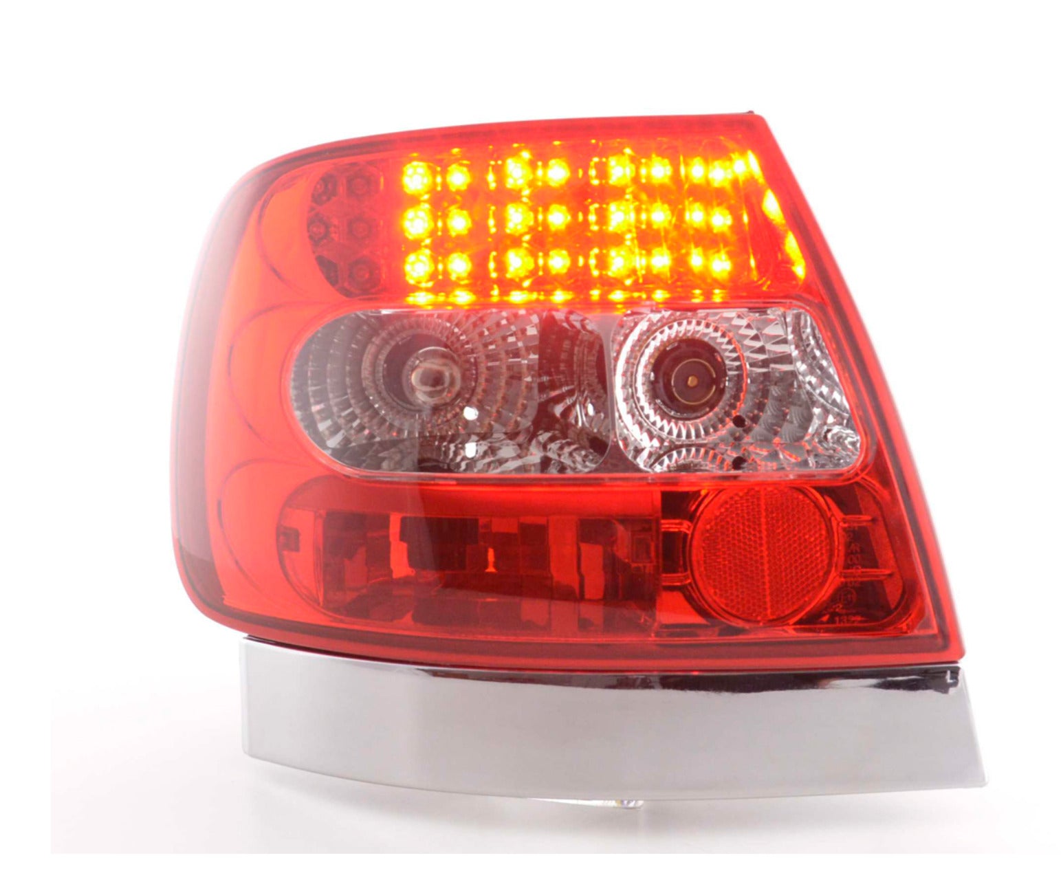 FK Pair LED Lightbar Rear Lights Audi A4 Saloon B5 8D 95-00 red S4 TDI LHD