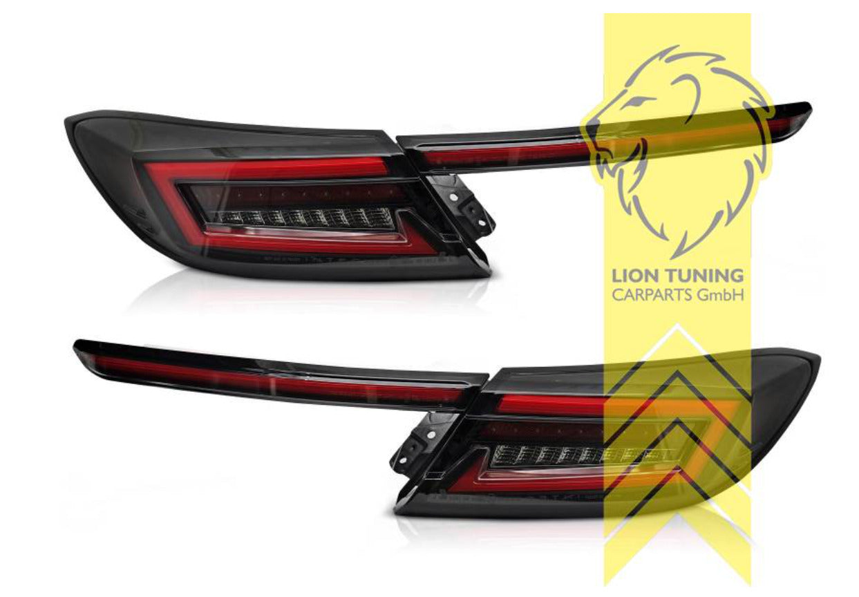 LT Pair LED REAR LIGHTS Tail Lamps Lightbar DRL Toyota GR86 black ZN8 22-23 LHD