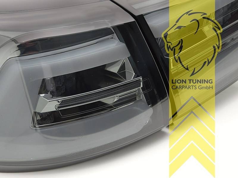 LT Pair LED DRL Lightbar REAR LIGHTS Tail VW Golf 7 BA5 13-17 smoke LHD