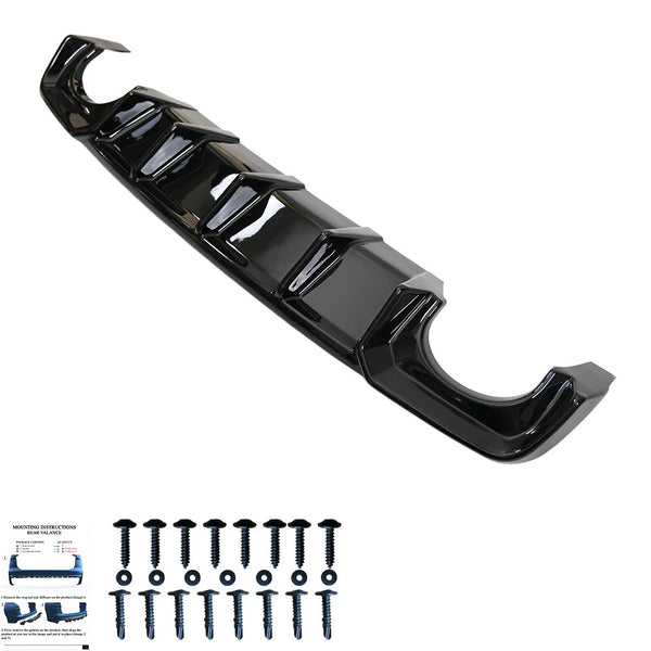 OW Rear Diffuser Diffusor AUDI RS3 Sportback 8V 2015-2016 Gloss Black