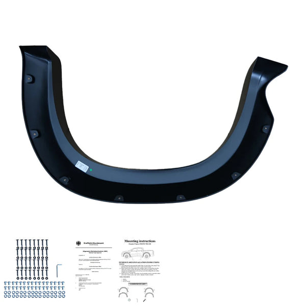 OW Fender Flares Wide Arch Kit Mercedes X Class W470 2017+ ABE TUV Black ABS