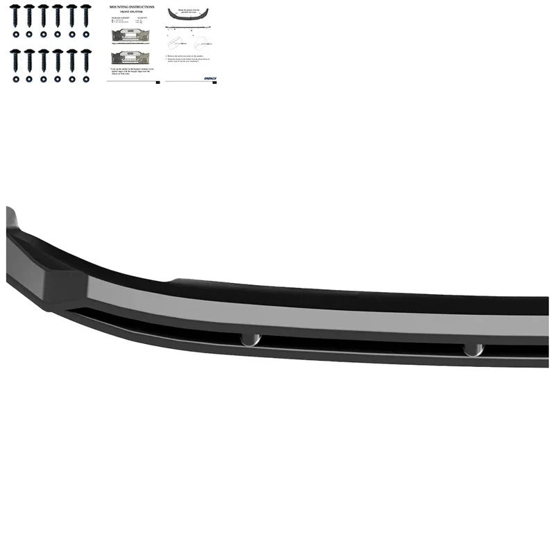 OW Front Bumper Splitter VW Transporter T7 24+ ABS Gloss Black