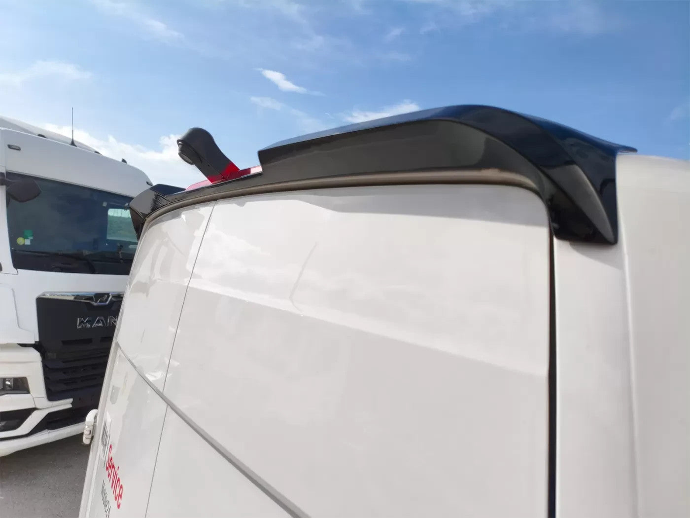 Motordrome Rear Wing Roof Spoiler VW Crafter Mk2 MAN TGE High Roof H2 17+ Barn D