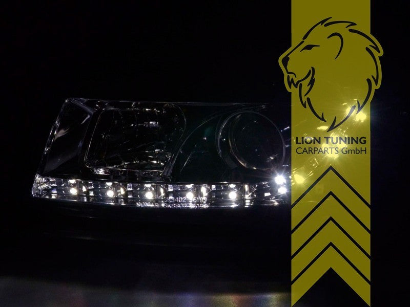 LT LED DRL Lightbar Lightbar Headlights Seat Leon 1M Toledo 1M chrome LHD