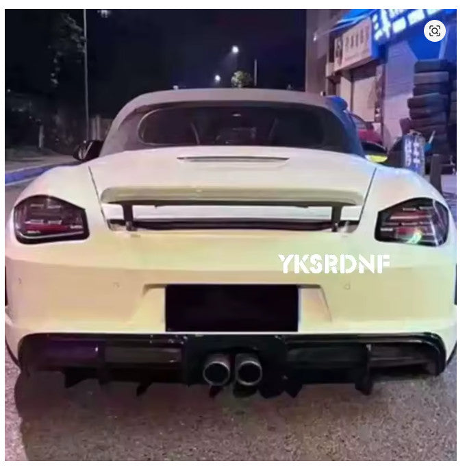KLS Porsche 987 987.1 Cayman 05-12 Rear Duck Tail Wing Spoiler FRP Unpainted