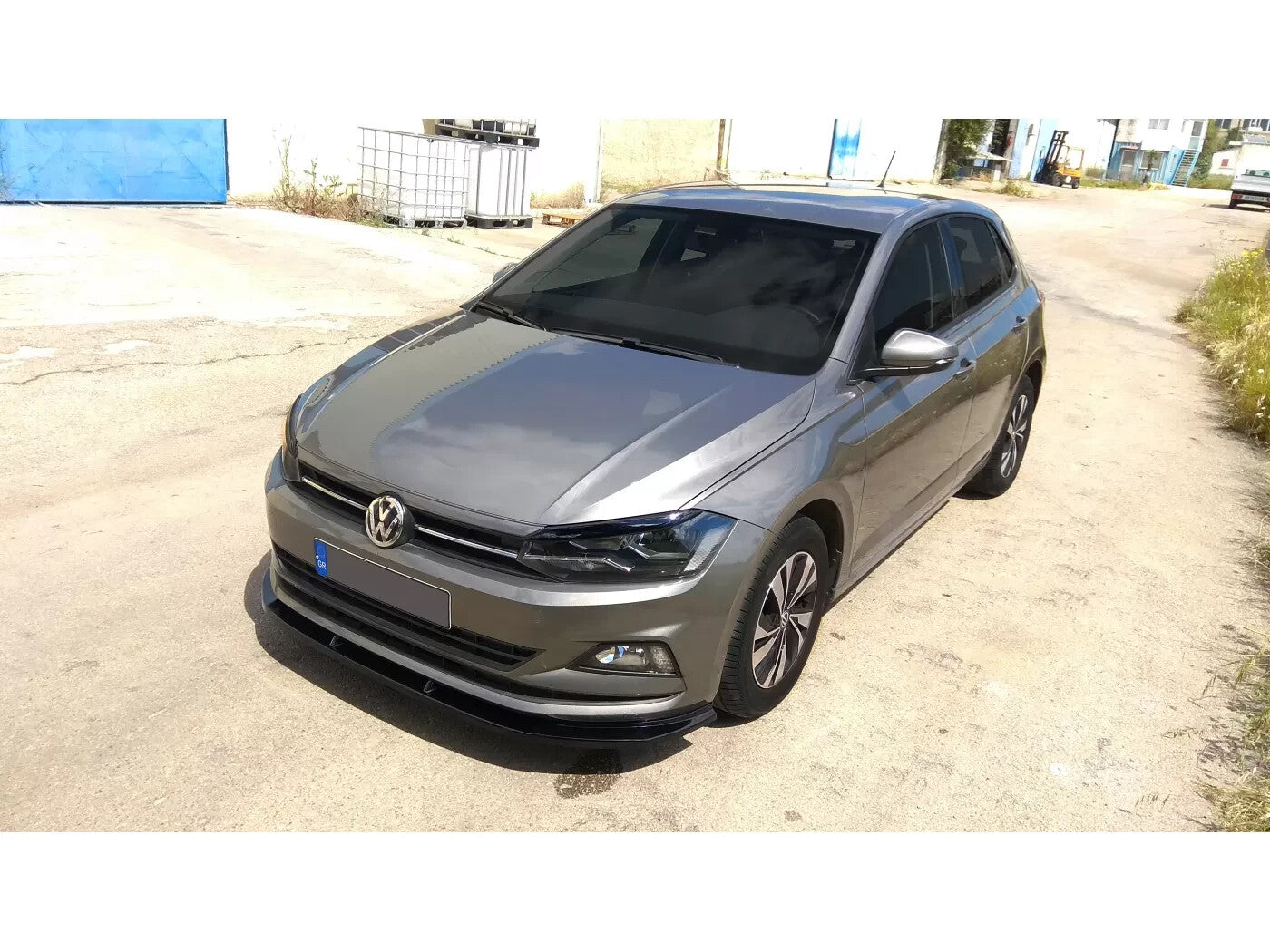 Motordrome Front Bumper Lower Splitter Valance Polo Mk6 2017+ Gloss Black