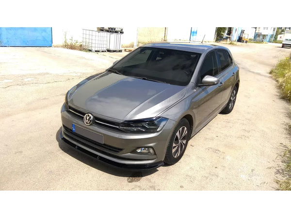 Motordrome Front Bumper Lower Splitter Valance Polo Mk6 2017+ Gloss Black