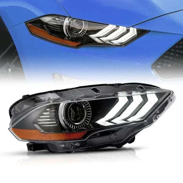 VLAND Ford Mustang 18-23 SEQUENTIAL Dynamic Animation LED DRL Headlights LHD