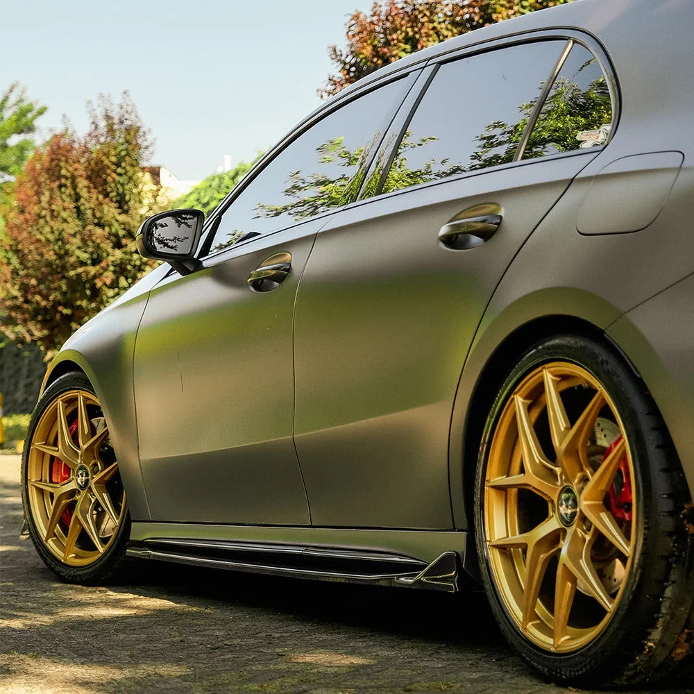 OW Side Skirt Extensions MERCEDES A Class A45 S Aero W177 19+ Gloss Black