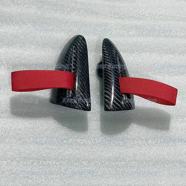 Track Interior Door Handle Pulls Porsche GT3 RS 987 Cayman Boxster Carbon Red